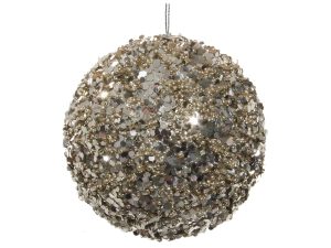 Glitter pailletten kerstbal 