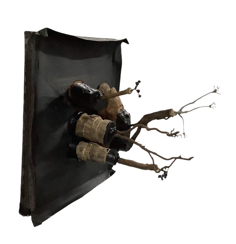Wandobject natuurlijke materialen
