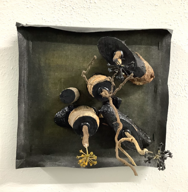 Wandobject natuurlijke materialen