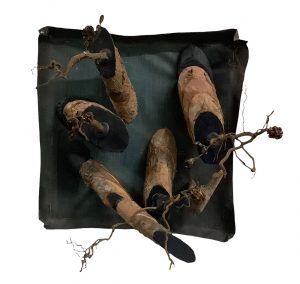 Wandobject natuurlijke materialen