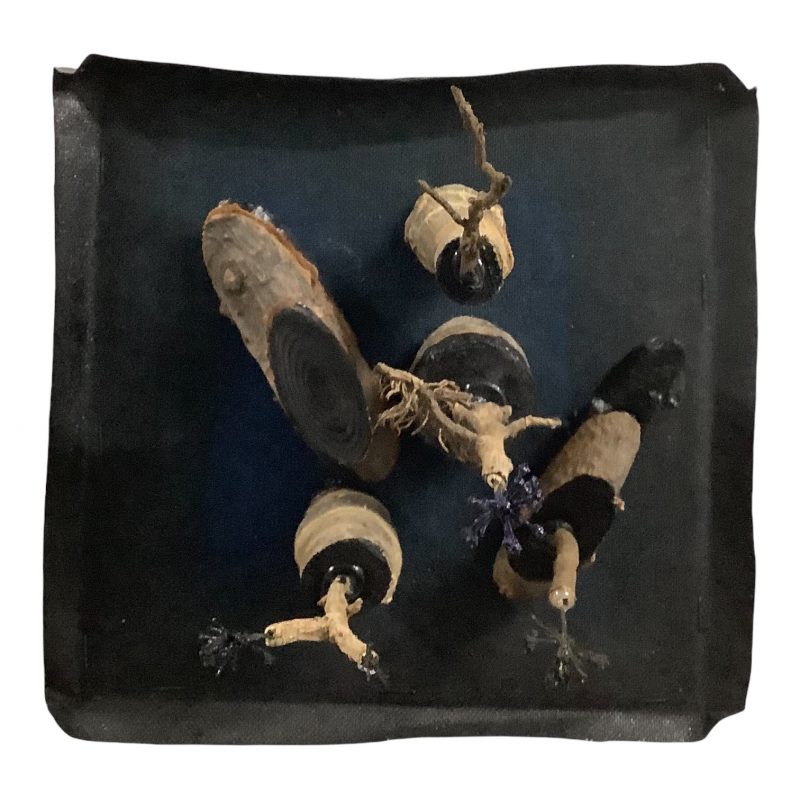 Wandobject natuurlijke materialen