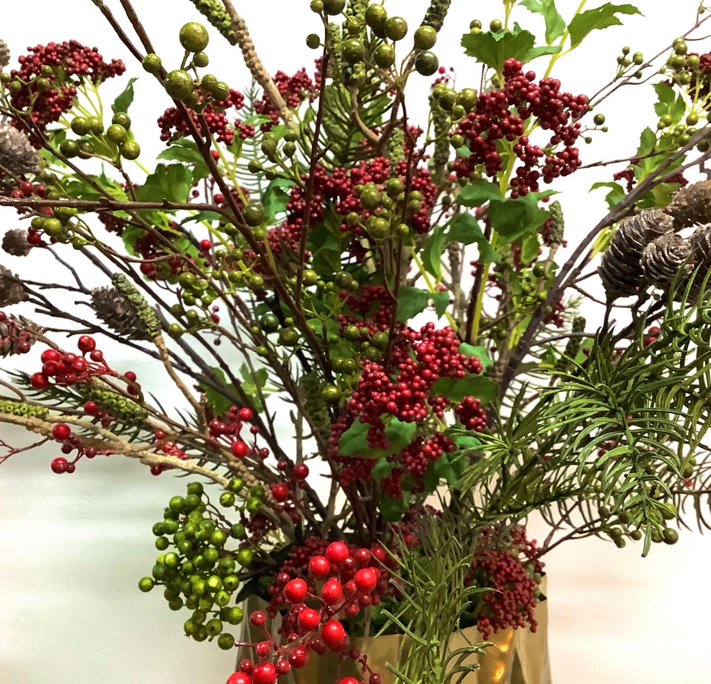 Rood groen siertakken